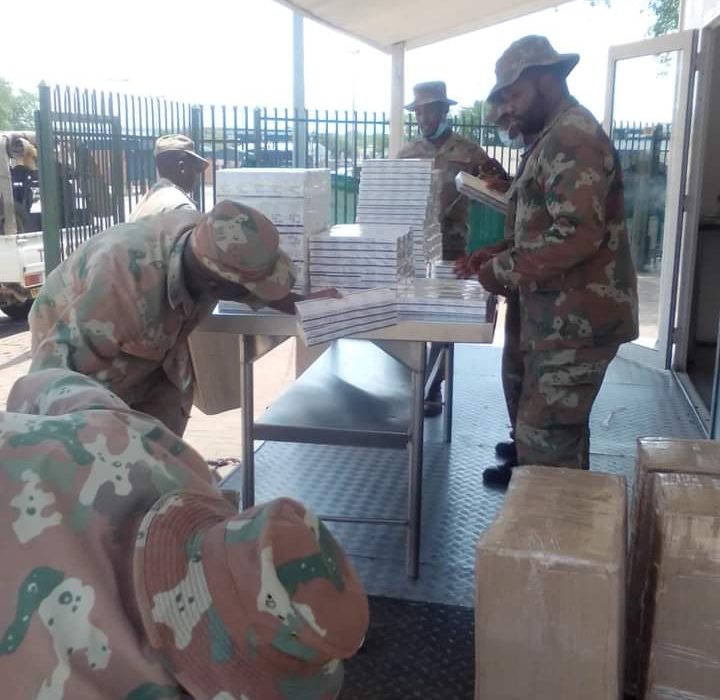 Military Artillery Regiment Confiscate Dagga And Illicit Cigarettes