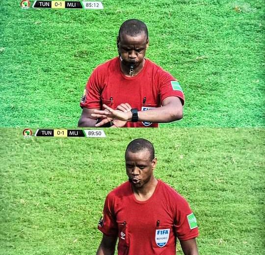 Africa Cup of Nations group F clash between Tunisia and Mali ended in controversy after Zambian match referee Janny Sikazwe blew the whistle